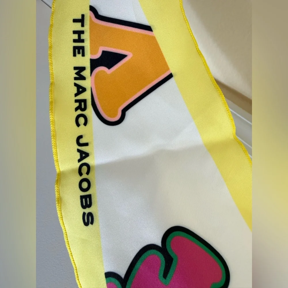 Marc Jacobs Letters Scarf in Multi Color NWT - Picture 8 of 11